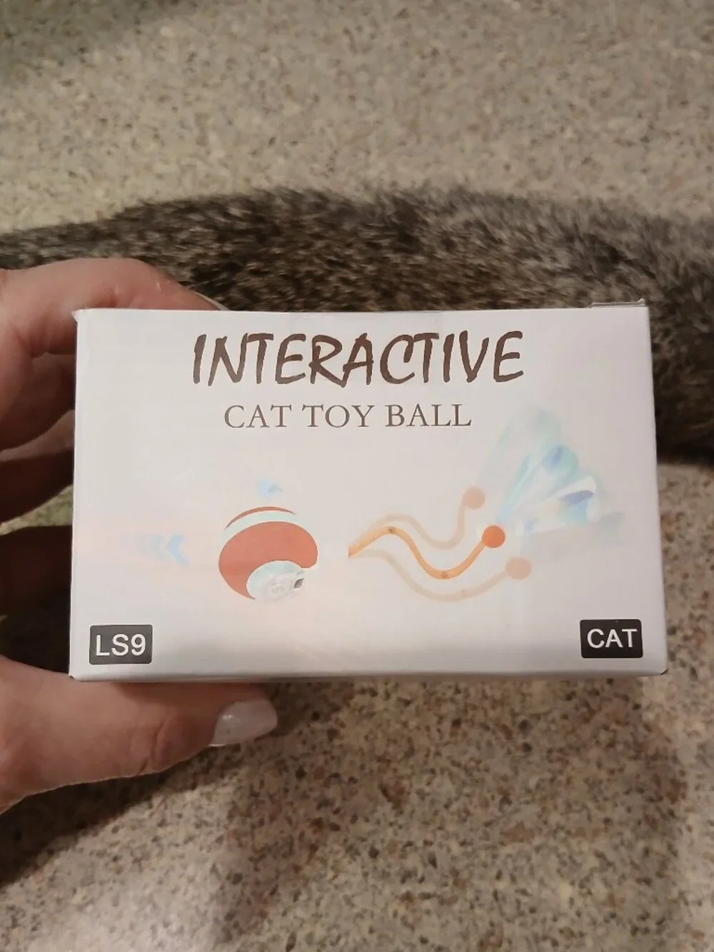 Cat Toy Bundle: Jkanti Interactive Ball & Rabbit Fur Catnip Kicker (NWT)